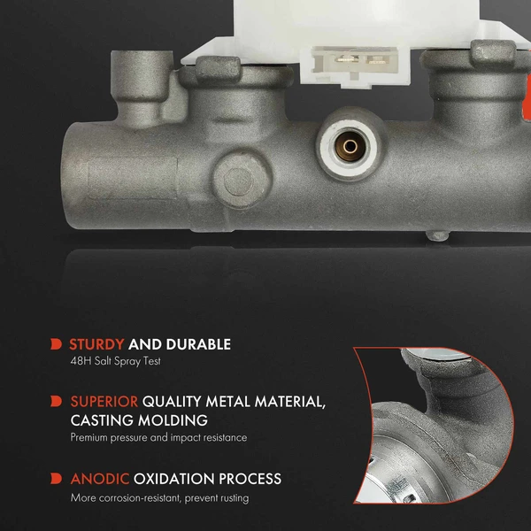 Brake Master Cylinder with Reservoir & Sensor for Nissan D21 1986-1992 RWD