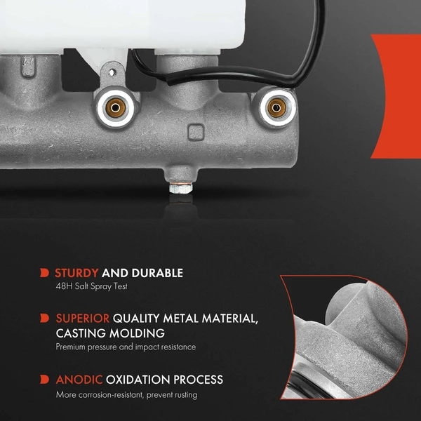 Brake Master Cylinder for Toyota Previa 1991-1993 1994-1996 Bore: 1 In.