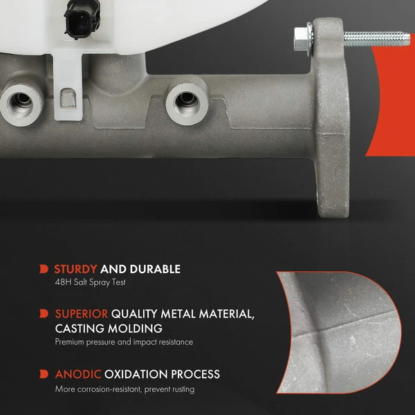 Brake Master Cylinder with Reservoir & Sensor for Ram 2500 3500 2019-2024 6.7L