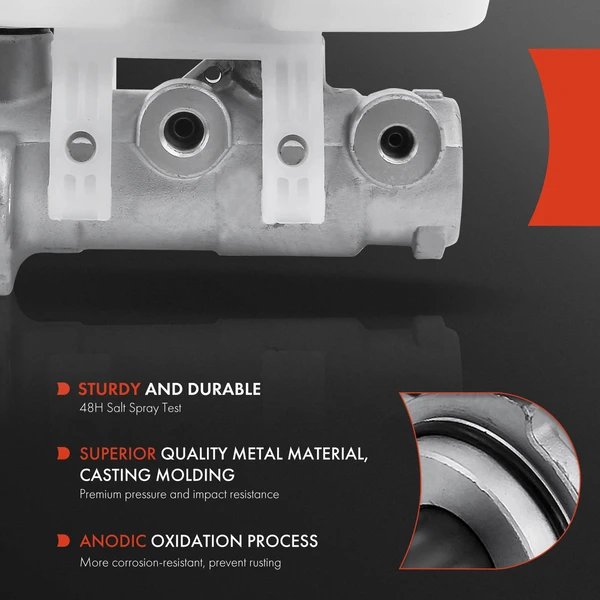 Brake Master Cylinder with Reservoir & Sensor for Jeep Wrangler JK 2007-2017