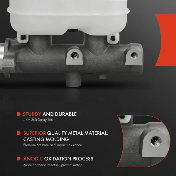 Brake Master Cylinder with Reservoir & Sensor for Ford E-250 E-350 Super Duty 2008