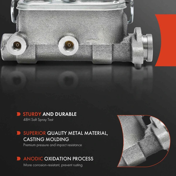 Brake Master Cylinder with Reservoir for Ford Bronco 1967 with 1 in Bore