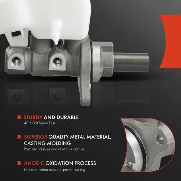 Brake Master Cylinder with Reservoir & Sensor for Hyundai Sonata 15-19 Kia Optima