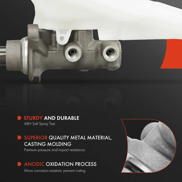 Brake Master Cylinder with Reservoir & Sensor for Ford Fusion 2013-2014 Manual Trans