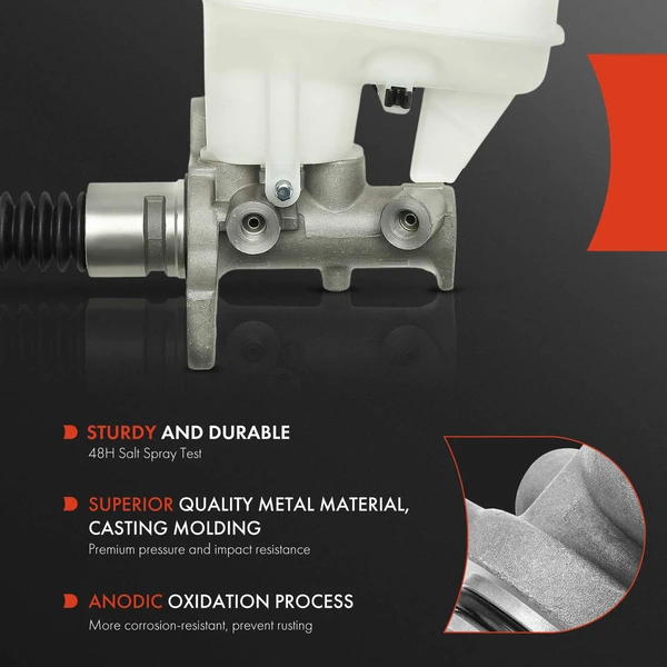 Brake Master Cylinder with Reservoir & Sensor for Cadillac SRX 2010-2016