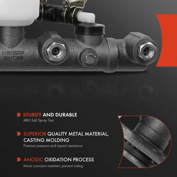 Brake Master Cylinder with Reservoir & Sensor for Toyota Land Cruiser 1982-1996