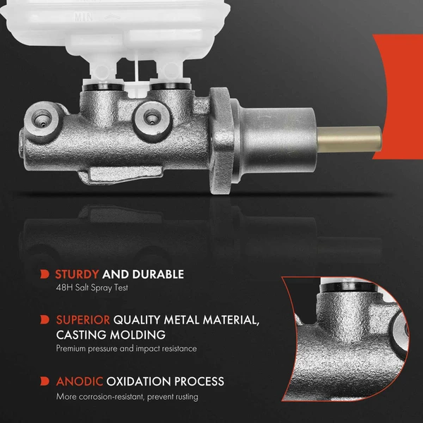 Brake Master Cylinder with Reservoir for Jeep Cherokee Grand Cherokee Wrangler