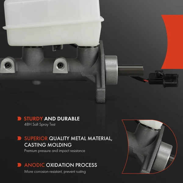 Brake Master Cylinder with Reservoir & sensor for Hyundai Sonata 1994-1998 2.0L