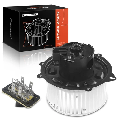 2 Pcs Front HVAC Blower Motor & Resistor Kit