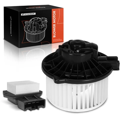 2 Pcs Front HVAC Blower Motor & Resistor Kit