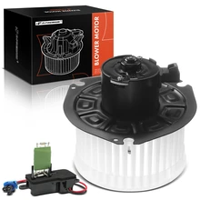 2 Pcs Front HVAC Blower Motor & Resistor Kit