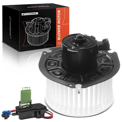 2 Pcs Front HVAC Blower Motor & Resistor Kit