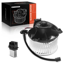 2 Pcs Front HVAC Blower Motor & Resistor Kit