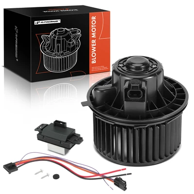 2 Pcs Front HVAC Blower Motor & Resistor Kit