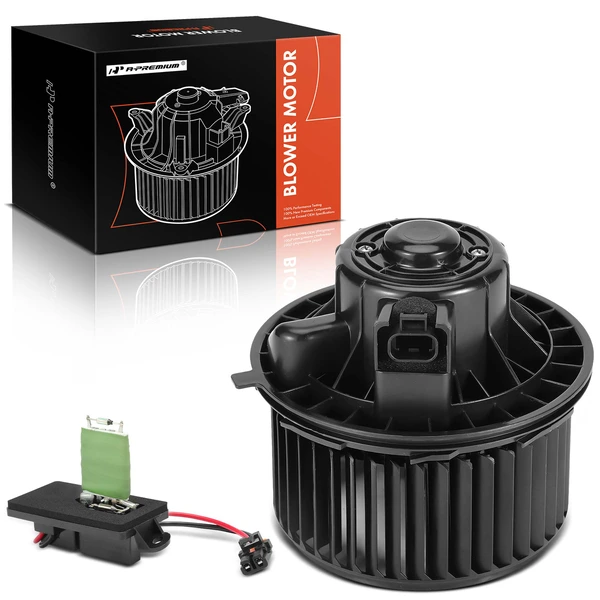 2 Pcs Front HVAC Blower Motor & Resistor Kit for 2002-2006 Cadillac Escalade