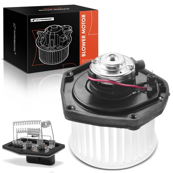 2 Pcs Front HVAC Blower Motor & Resistor Kit for 1997-2000 GMC C3500