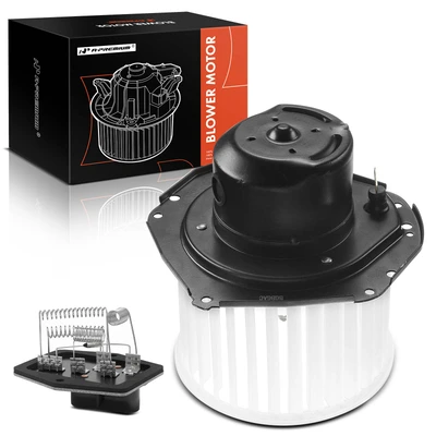 2 Pcs Front HVAC Blower Motor & Resistor Kit