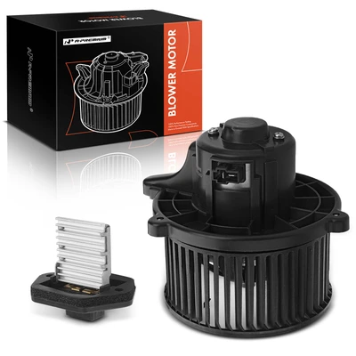 2 Pcs Front HVAC Blower Motor & Resistor Kit