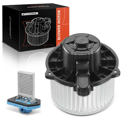 2 Pcs Front HVAC Blower Motor & Resistor Kit