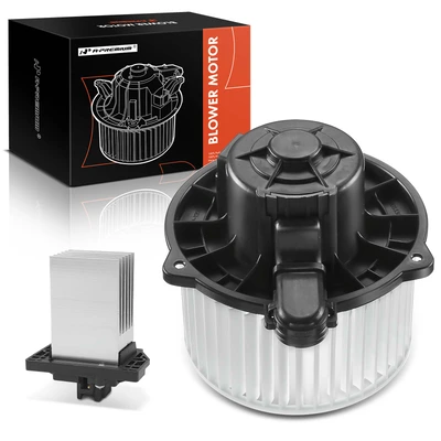2 Pcs Front HVAC Blower Motor & Resistor Kit