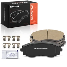 4 Pcs Front Ceramic Brake Pads with Hardware for 1989-1994 1997-1998 Nissan 240SX