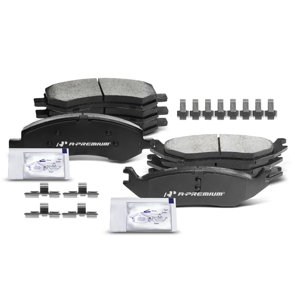 8 Pcs Front & Rear Ceramic Brake Pads for 2011-2018 Ram 1500
