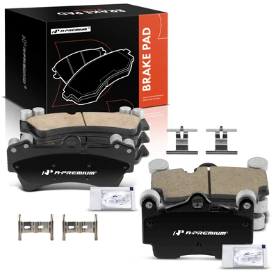 8 Pcs Front & Rear Ceramic Brake Pads