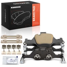 4 Pcs Front Ceramic Brake Pads with Hardware for 2017-2020 BMW 540i