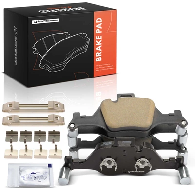 4 Pcs Front Ceramic Brake Pads with Hardware