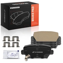4 Pcs Rear Ceramic Brake Pads with Hardware for 2018-2020 2022 Mitsubishi Eclipse Cross