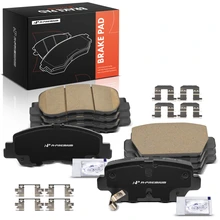 8 Pcs Front & Rear Ceramic Brake Pads with Hardware for 2018-2020 2022 Mitsubishi Eclipse Cross