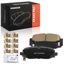 4 Pcs Rear Ceramic Brake Pads with Hardware for 2018-2023 Jeep Wrangler