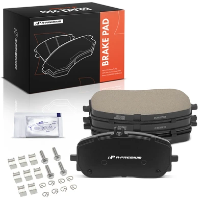 4 Pcs Front Ceramic Brake Pads with Hardware
