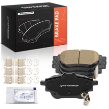4 Pcs Rear Ceramic Brake Pads with Hardware for 2020-2024 Nissan Sentra