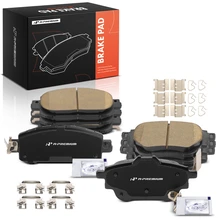 8 Pcs Front & Rear Ceramic Brake Pads with Hardware for 2020-2024 Nissan Sentra
