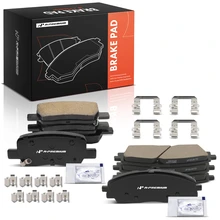 8 Pcs Front & Rear Ceramic Brake Pads with Hardware for 2022-2023 Kia Carnival