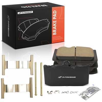 4 Pcs Front Ceramic Brake Pads with Hardware