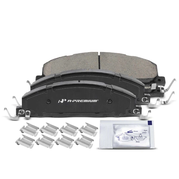 4 Pcs Rear Ceramic Brake Pads with Sensor for 2011-2018 Ram 3500