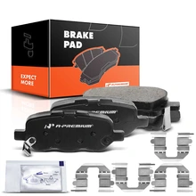4 Pcs Rear Ceramic Brake Pads with Sensor