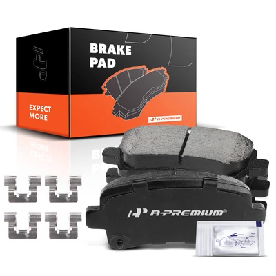 4 Pcs Rear Ceramic Brake Pads with Sensor