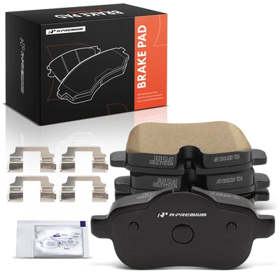 4 Pcs Rear Ceramic Brake Pads with Hardware for 2009-2016 BMW Z4