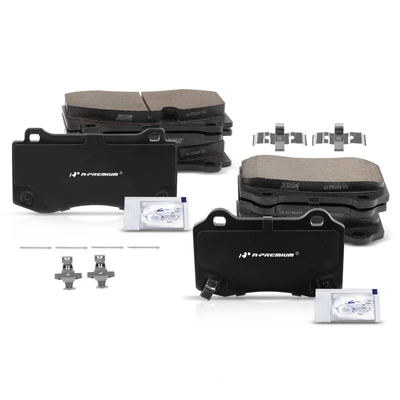 8 Pcs Front & Rear Ceramic Brake Pads