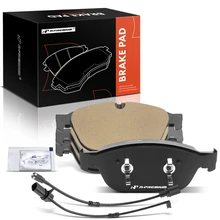 4 Pcs Front Ceramic Brake Pads with Hardware for 2012-2018 Audi A8 Quattro