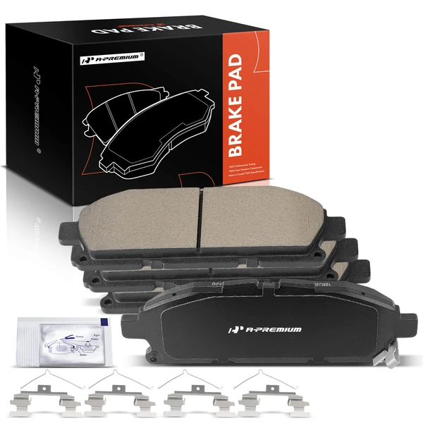 4 Pcs Front Ceramic Brake Pad for 2011-2017 Nissan Quest