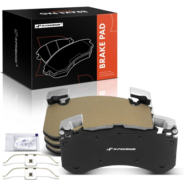 4 Pcs Front Ceramic Brake Pad for 2012-2013 Audi A8 Quattro