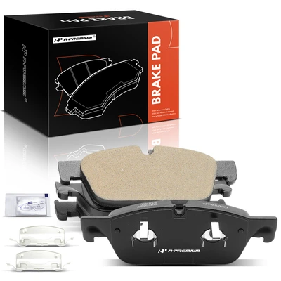 4 Pcs Front Ceramic Brake Pads with Hardware