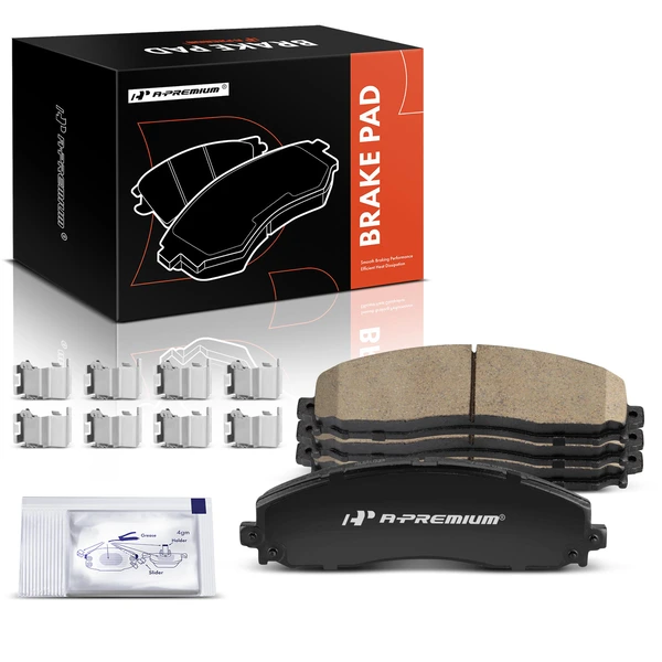 4 Pcs Rear Ceramic Brake Pads for 2013-2022 Ford F-350 Super Duty