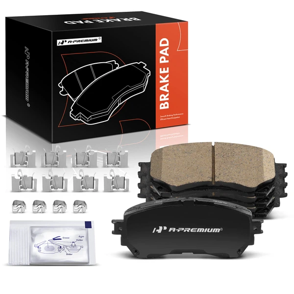 4 Pcs Front Ceramic Brake Pads with Hardware for 2014-2021 Mazda 6