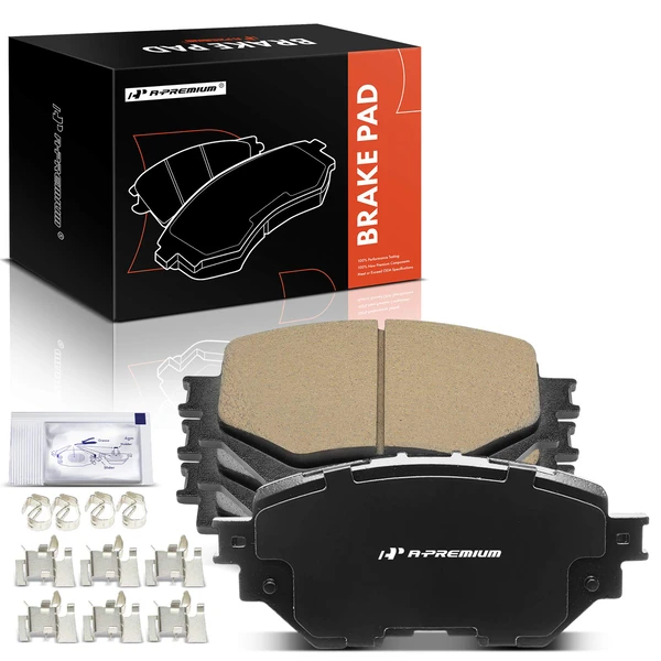 4 Pcs Front Ceramic Brake Pad for Mazda 3 2014-2018 3 Sport 2014