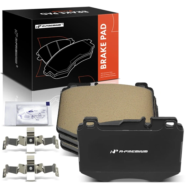 4 Pcs Front Ceramic Brake Pad for 2015-2021 Mercedes-Benz C300